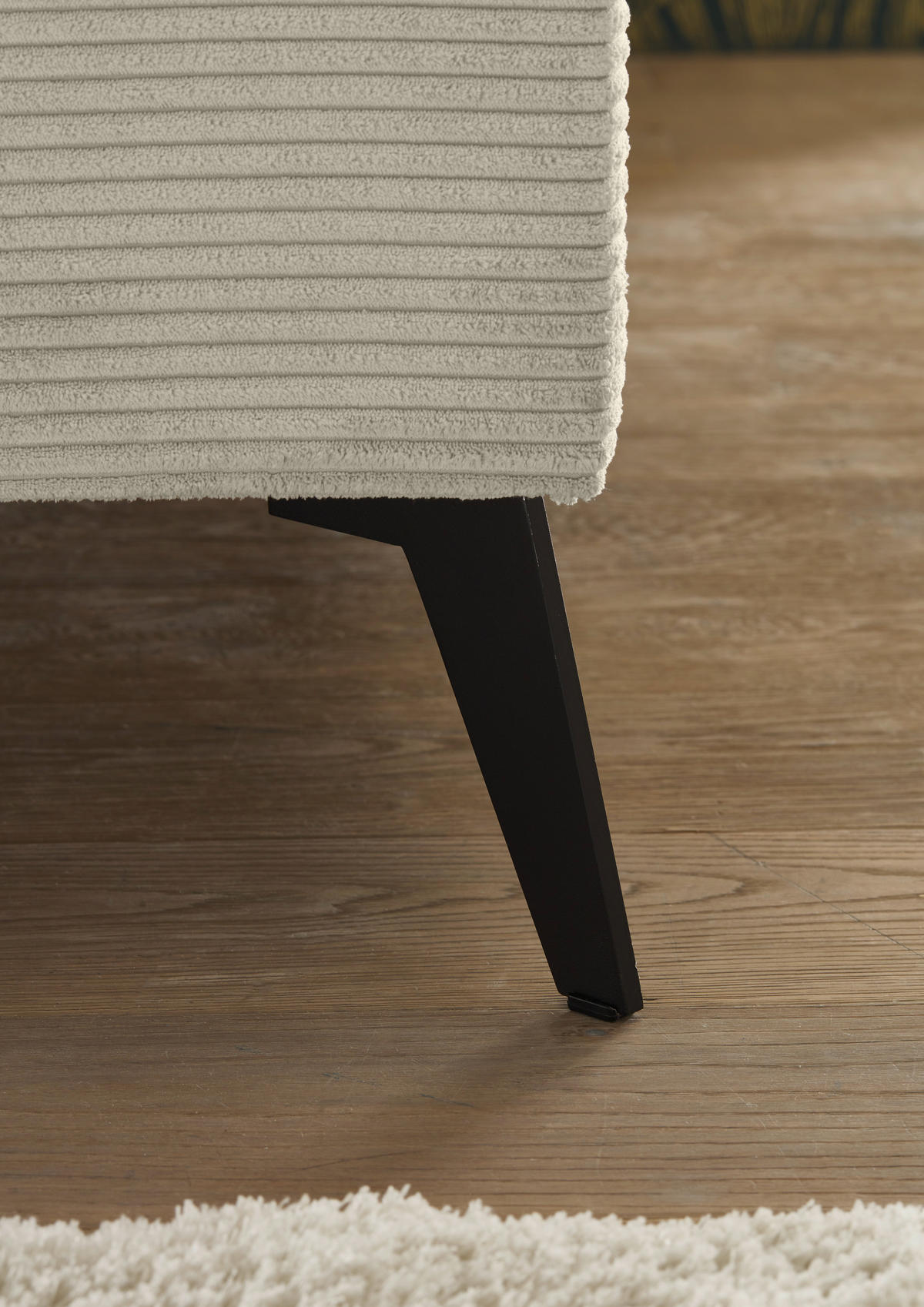 POLSTERBETT 180/200 cm  in Beige  - Beige/Schwarz, KONVENTIONELL, Textil/Metall (180/200cm) - SetOne by Musterring