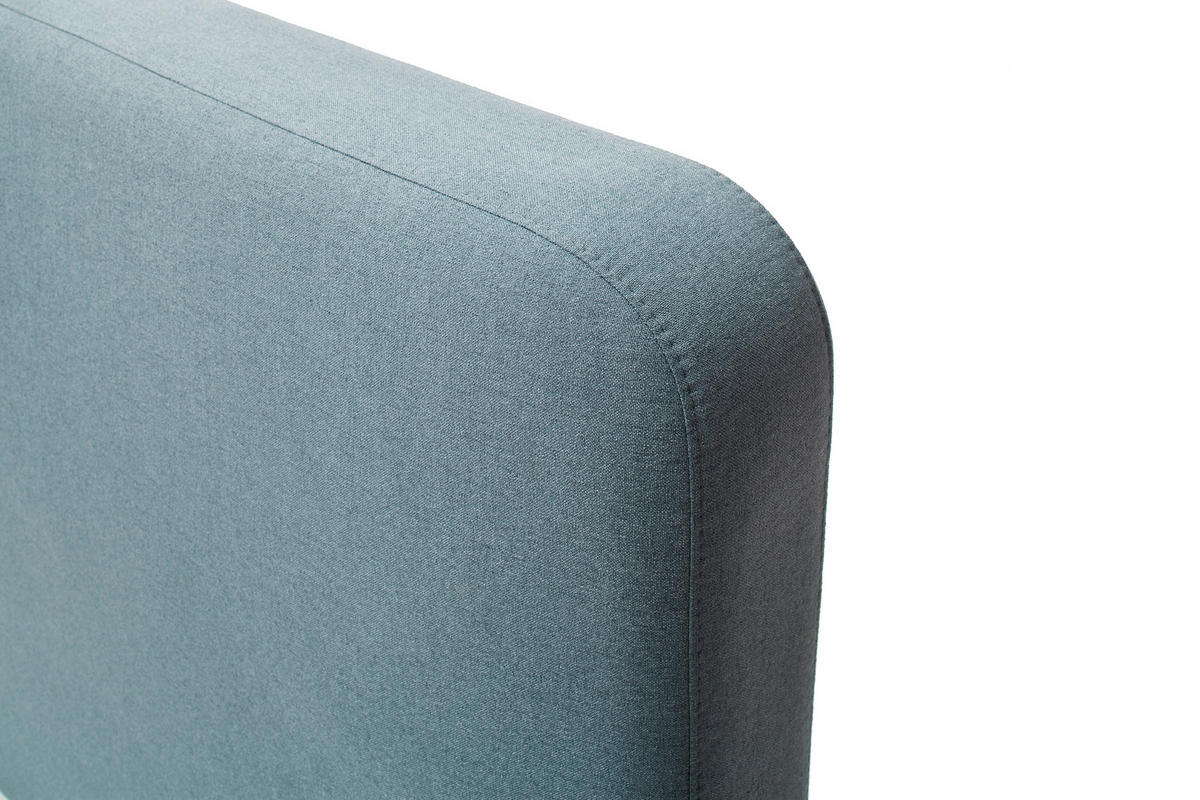 POLSTERBETT 140/200 cm,  in Hellblau,  - Eichefarben/Hellblau, Design, Holz/Textil (140/200cm) - Livetastic