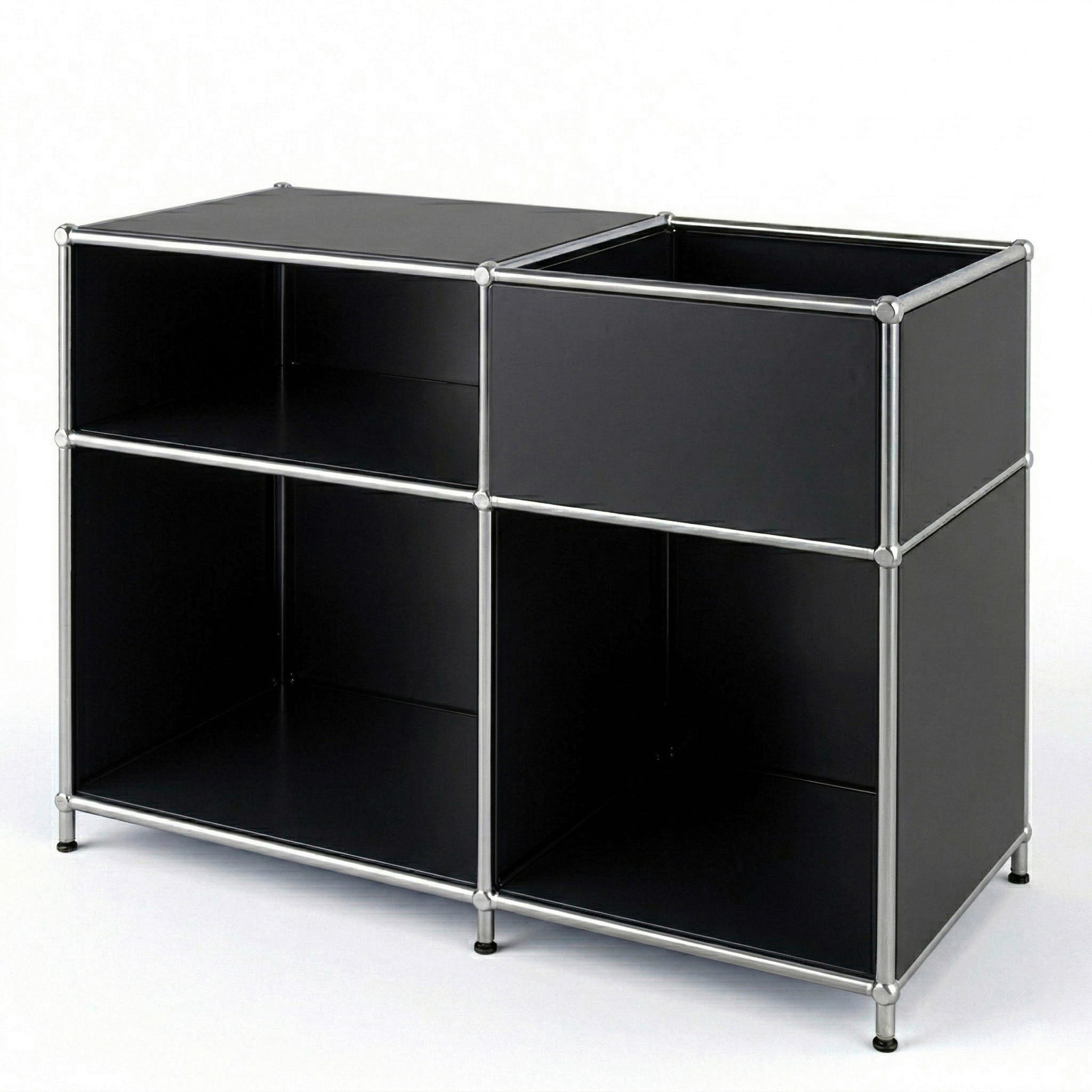 Floordirekt Sideboard Concept Epure Mk-030 Schwarz 88x65x40 cm
