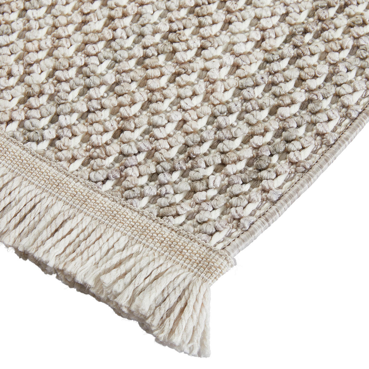 LÄUFER 80/250 cm  - Hellgrau/Weiß, Basics, Textil (80/250cm) - Novel