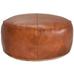 HOCKER Echtleder Cognac  - Cognac, LIFESTYLE, Leder (60/30/60cm) - Landscape