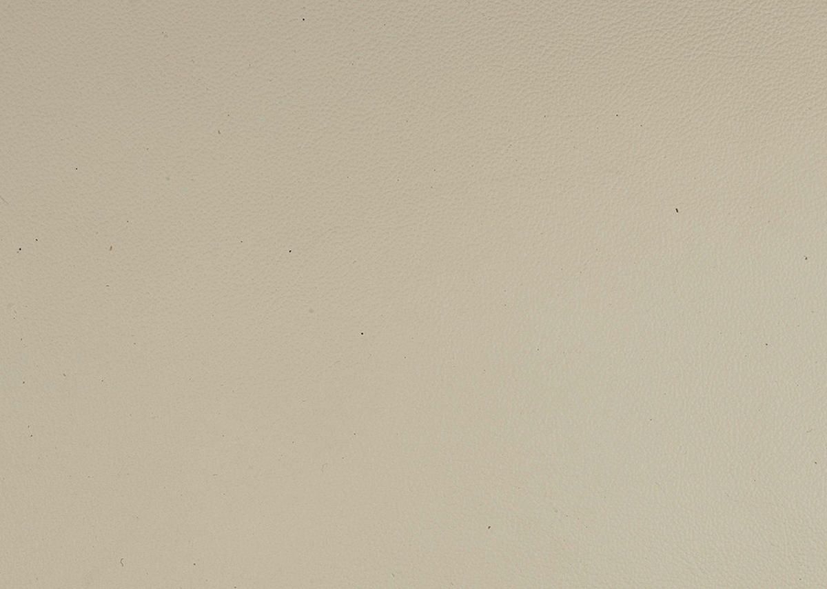 ECKSOFA in Echtleder Creme, Naturfarben  - Creme/Schwarz, Design, Leder/Metall (334/176cm) - Dieter Knoll