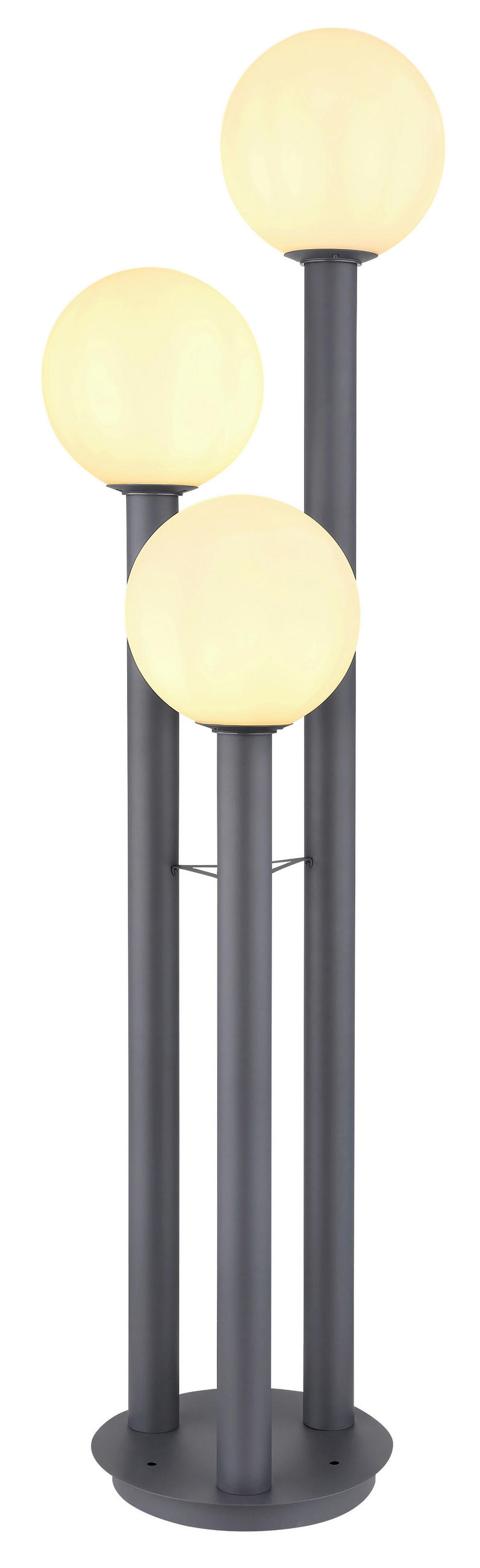 PODNA SVJETILJKA VANJSKA  - bijela/antracit, Basics, staklo/metal (45/160cm) - Globo