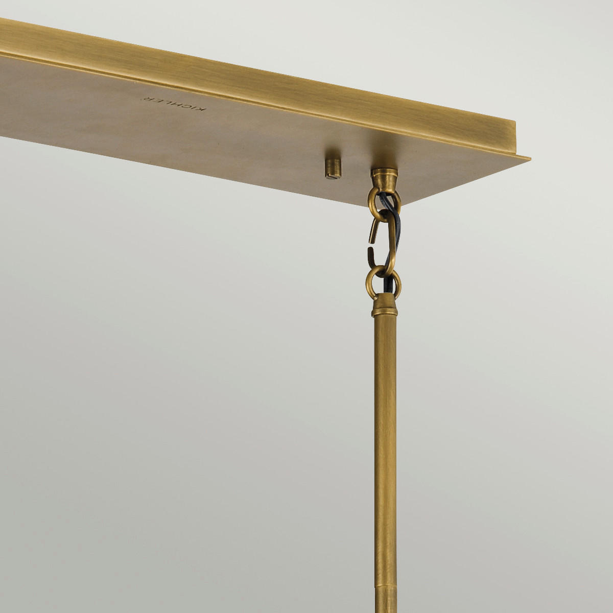 KRONLEUCHTER   - Messingfarben/Schwarz, Basics, Metall (101/30,5/45cm) - Elstead Lighting
