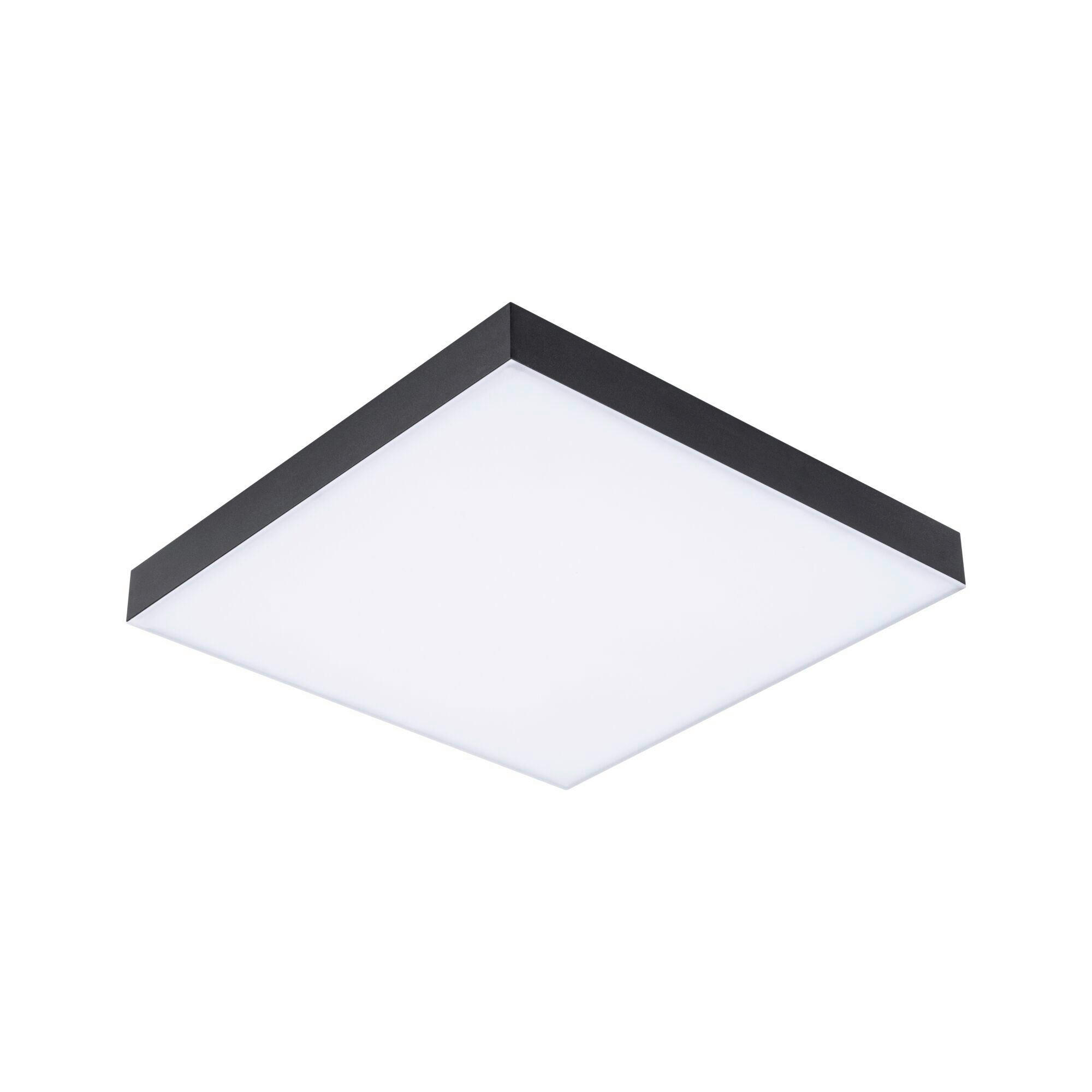 LED-PANEEL 29,5/29,5/6,4 cm  - Schwarz, Basics, Metall (29,5/29,5/6,4cm) - Paulmann