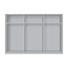 SCHWEBETÜRENSCHRANK 3-türig Weiß - Alufarben/Weiß, KONVENTIONELL, Glas/Holzwerkstoff (300/216/68cm) - Hom`in SCHWEBETÜRENSCHRANK 3-türig Weiß - Alufarben/Weiß, KONVENTIONELL, Glas/Holzwerkstoff (300/216/68cm) - Hom`in