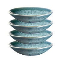 SUPPENTELLERSET Blau 4-teilig Steinzeug CARELLIA  - Blau, Basics, Keramik (22,5/5cm) - Mäser