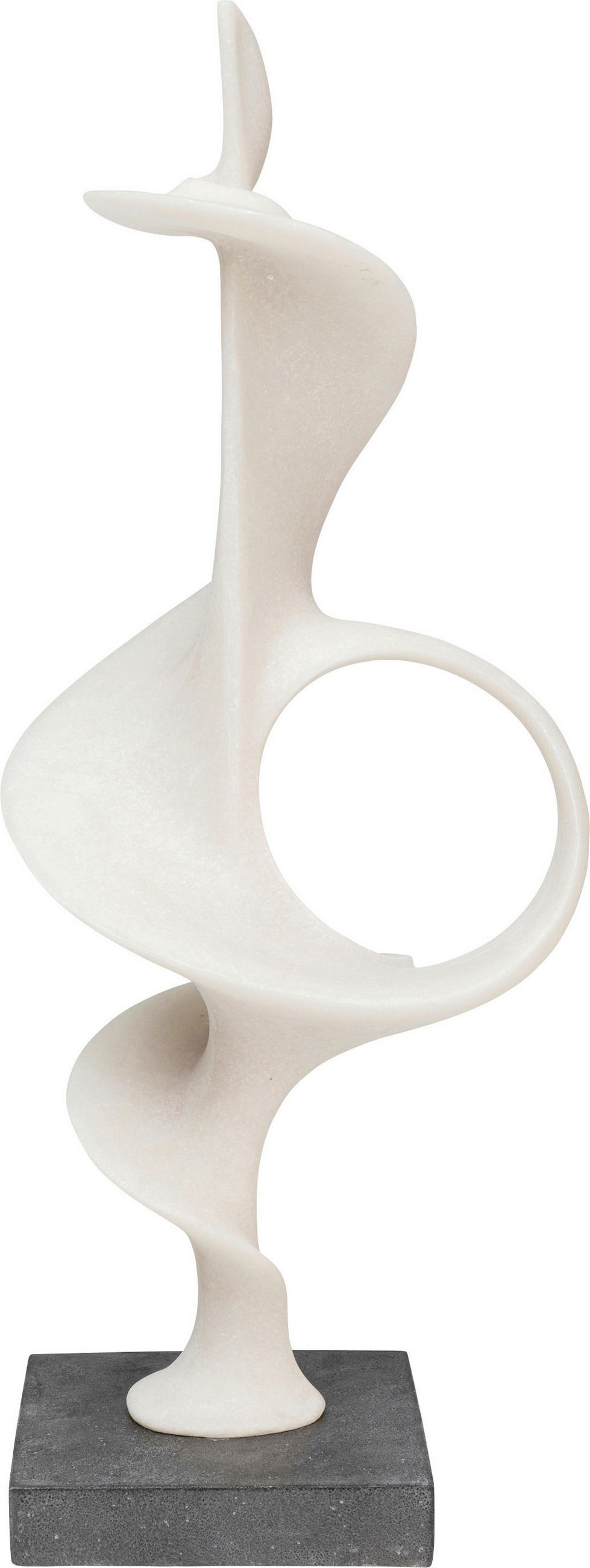 Kare-Design Skulptur Schwarz, Grauweiß 28x70x20 cm
