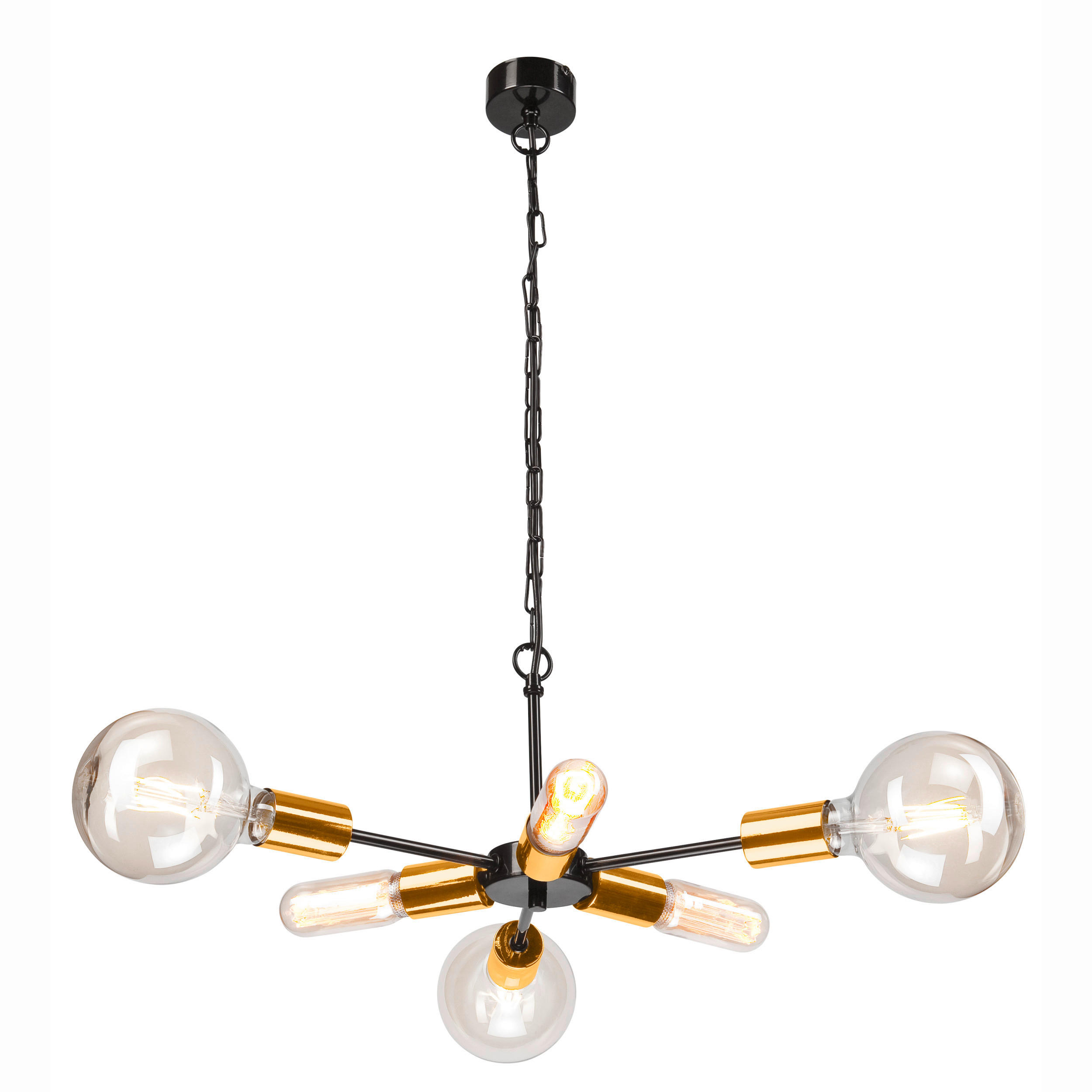 HÄNGELEUCHTE STARLA 74/34/74 cm   - Goldfarben, Design (74/34/74cm)