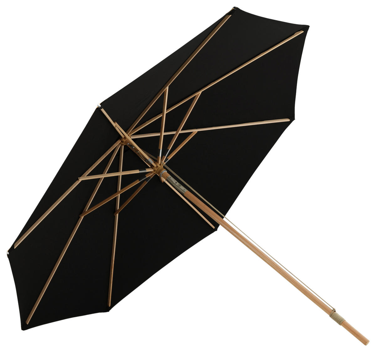 SONNENSCHIRM 330 cm  - Schwarz, KONVENTIONELL (330/258/330cm) - Gardenson