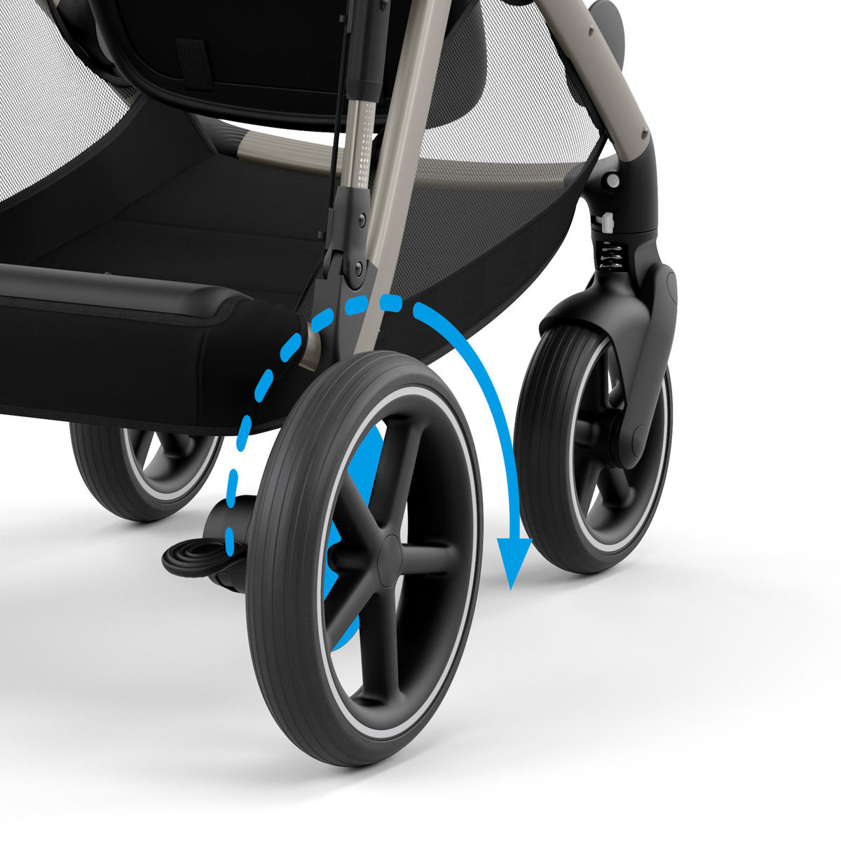KINDERWAGEN e-Gazelle S  - Schwarz, Design, Kunststoff/Textil (94.5/66/100cm) - Cybex