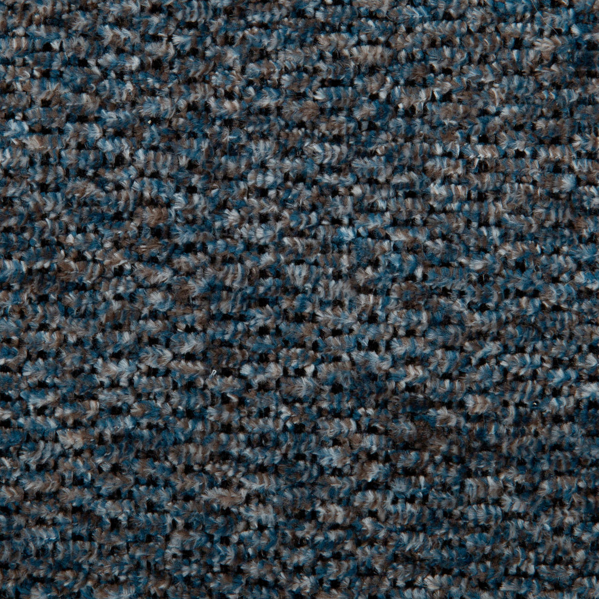 ARMLEHNSTUHL  in Eisen Chenille  - Blau/Schwarz, Design, Textil/Metall (63/81,5/62,5cm) - Dieter Knoll