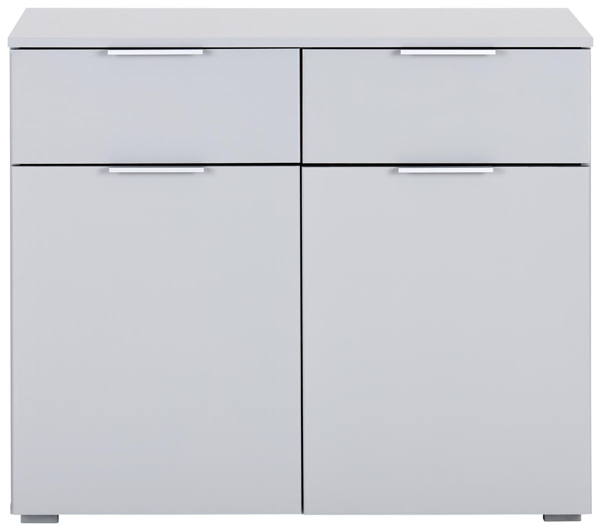 BYRÅ 93/81/42 cm  - ljusgrå/aluminiumfärg, Modern, trämaterial (93/81/42cm) - Rauch Möbel
