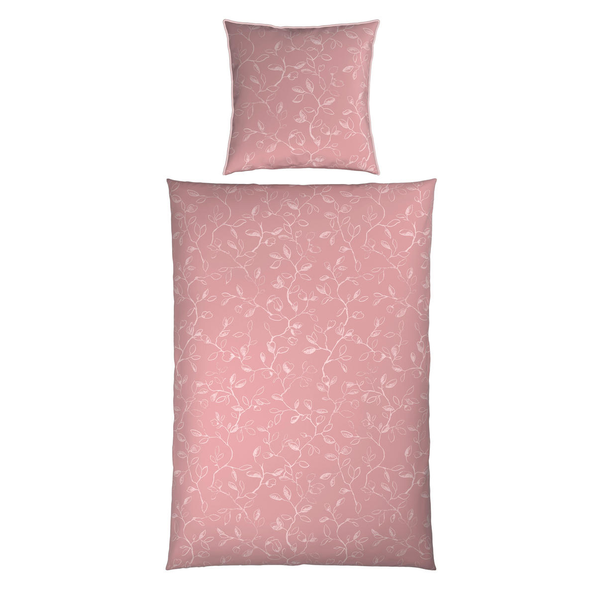 BETTWÄSCHE Satin 155/220 cm  - Rosa, Textil (155/220cm) - Bio:Vio