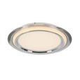 LED-DECKENLEUCHTE 45/6 cm   - Chromfarben/Transparent, Design, Kunststoff/Metall (45/6cm) - Novel