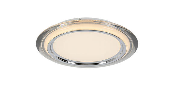 LED-DECKENLEUCHTE 45/6 cm - Chromfarben/Transparent, Design, Kunststoff/Metall (45/6cm) - Novel