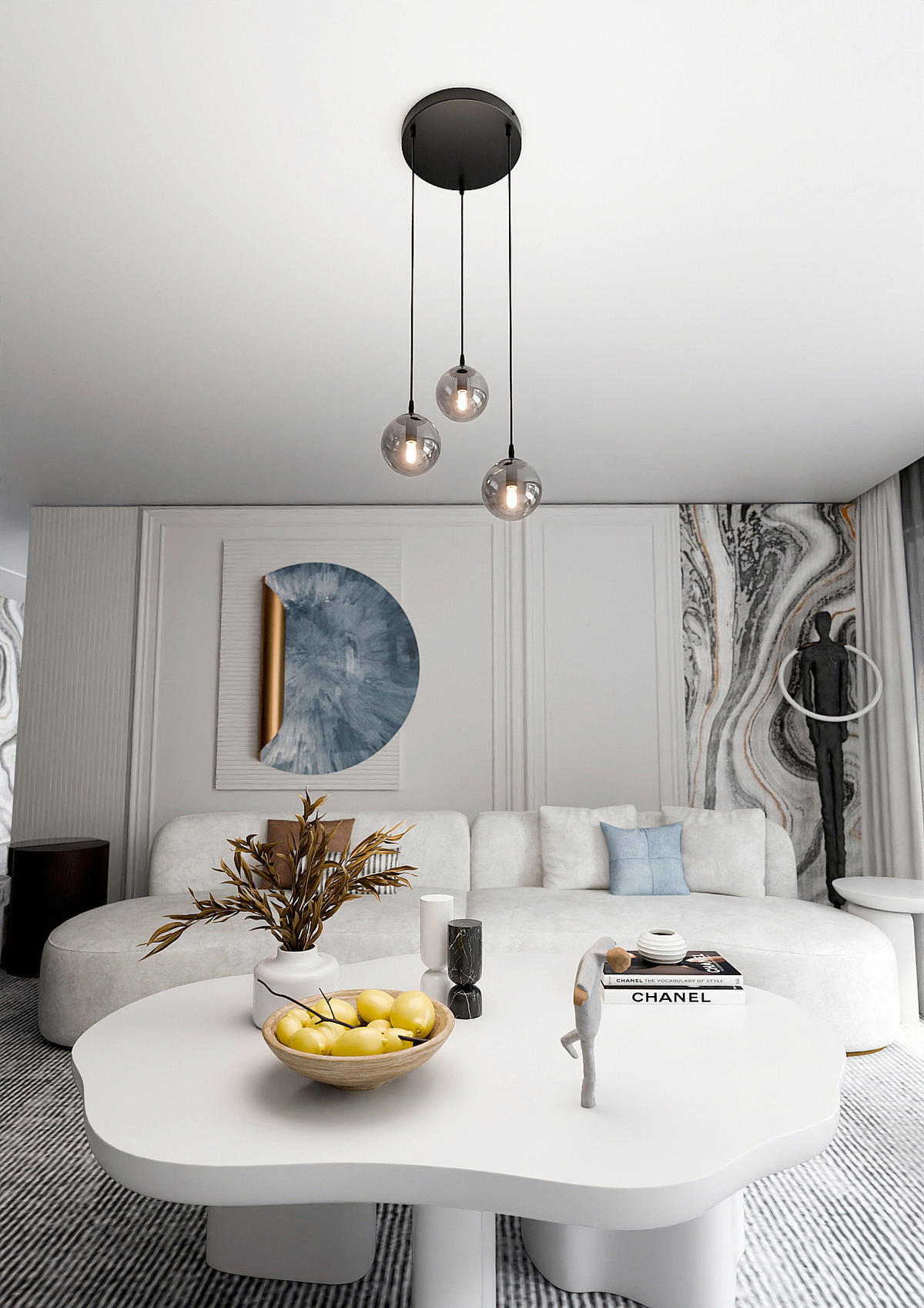 HÄNGELEUCHTE  40/40/100 cm    - Schwarz, KONVENTIONELL, Glas/Metall (40/40/100cm)