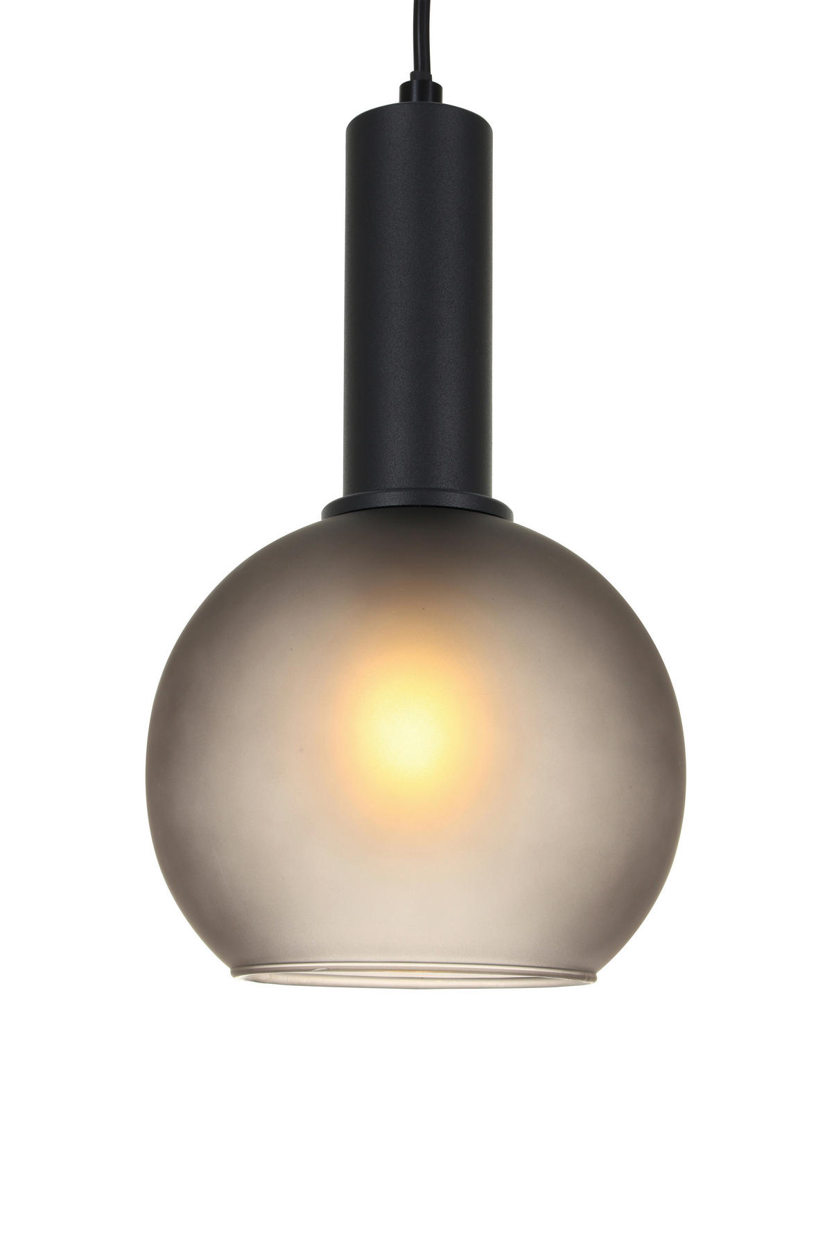 HÄNGELEUCHTE 42/120 cm  - Schwarz/Grau, Trend, Glas/Metall (42/120cm) - Novel