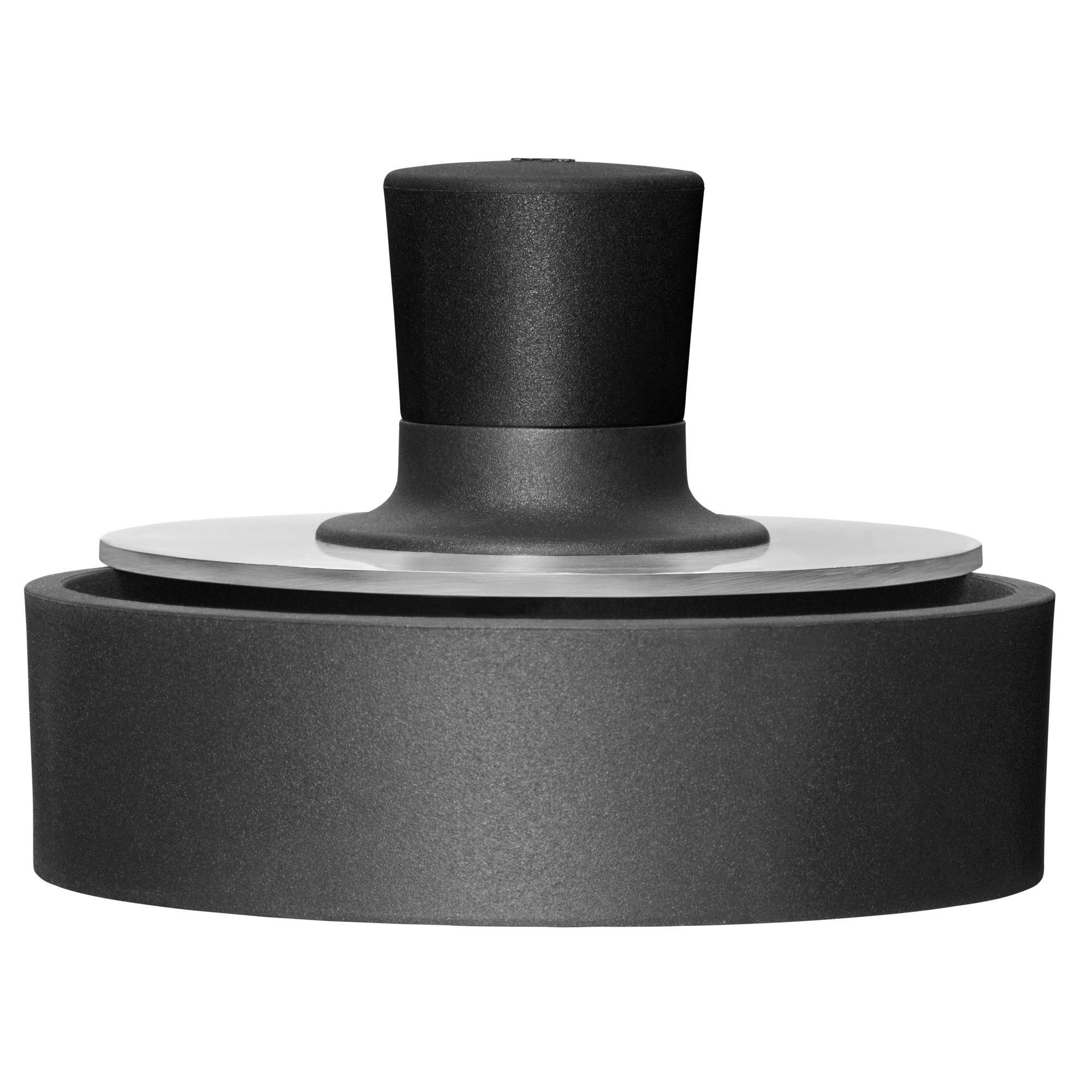 HAMBURGERPRESSE   - Edelstahlfarben/Schwarz, Basics, Kunststoff/Metall (12,5cm) - WMF