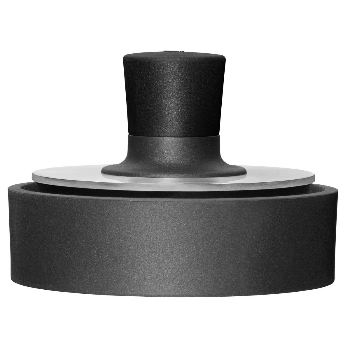 HAMBURGERPRESSE   - Edelstahlfarben/Schwarz, Basics, Kunststoff/Metall (12,5cm) - WMF