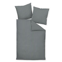 BETTWÄSCHE Giacomo Makosatin 135/200 cm  - Grau, KONVENTIONELL, Textil (135/200cm) - Janine