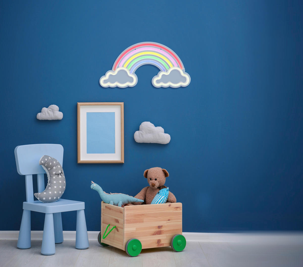 KINDERWANDLEUCHTE - Klar/Weiß, Basics, Kunststoff (40/20/1,6cm) - Globo