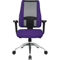 DREHSTUHL  in Netzbespannung, Webstoff Schwarz, Violett  - Violett/Schwarz, Design, Kunststoff/Textil (50/83-95/46cm) - Topstar