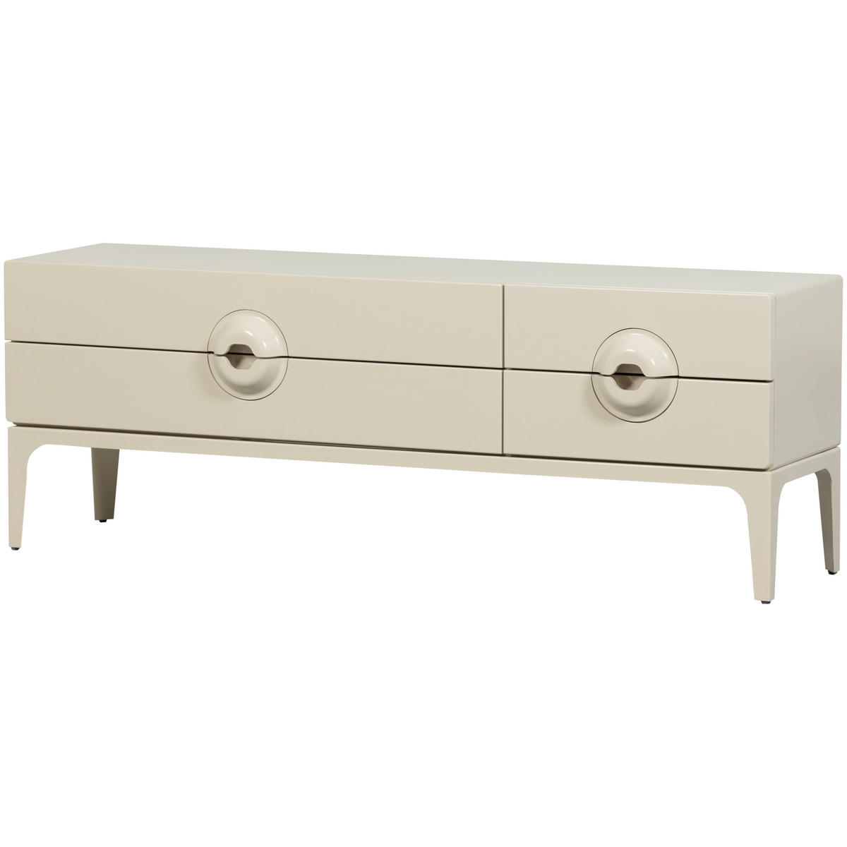 LOWBOARD Merge 160/57/44 cm 4 Schublade(n)  - Grau, Design, Holz (160/57/44cm) - Livetastic