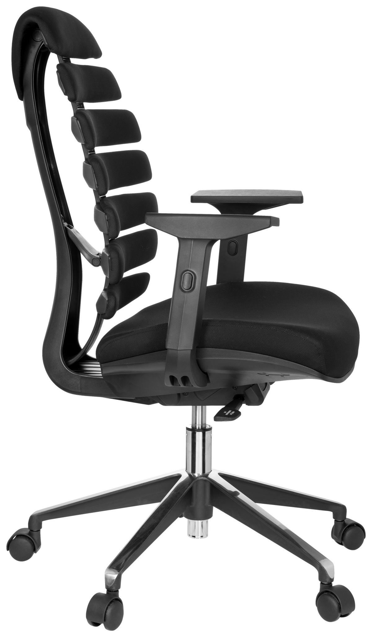 OTOČNÁ ŽIDLE, plochá tkanina, černá - černá, Moderní, kov/textil (65/115/50cm) - MID.YOU