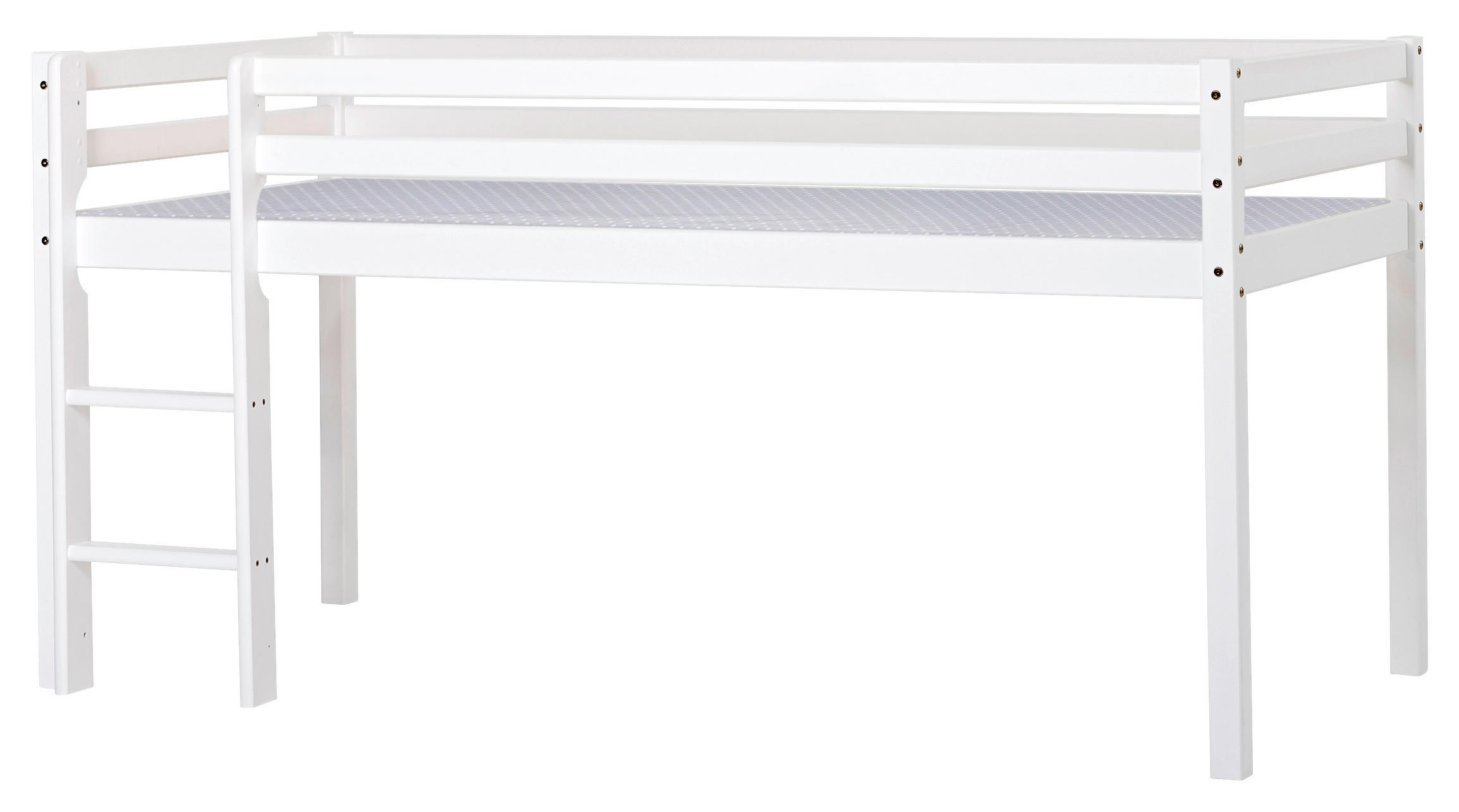 HOCHBETT 90/200 cm Weiß Weiß  - Weiß, MODERN, Holz (90/200cm) - MID.YOU