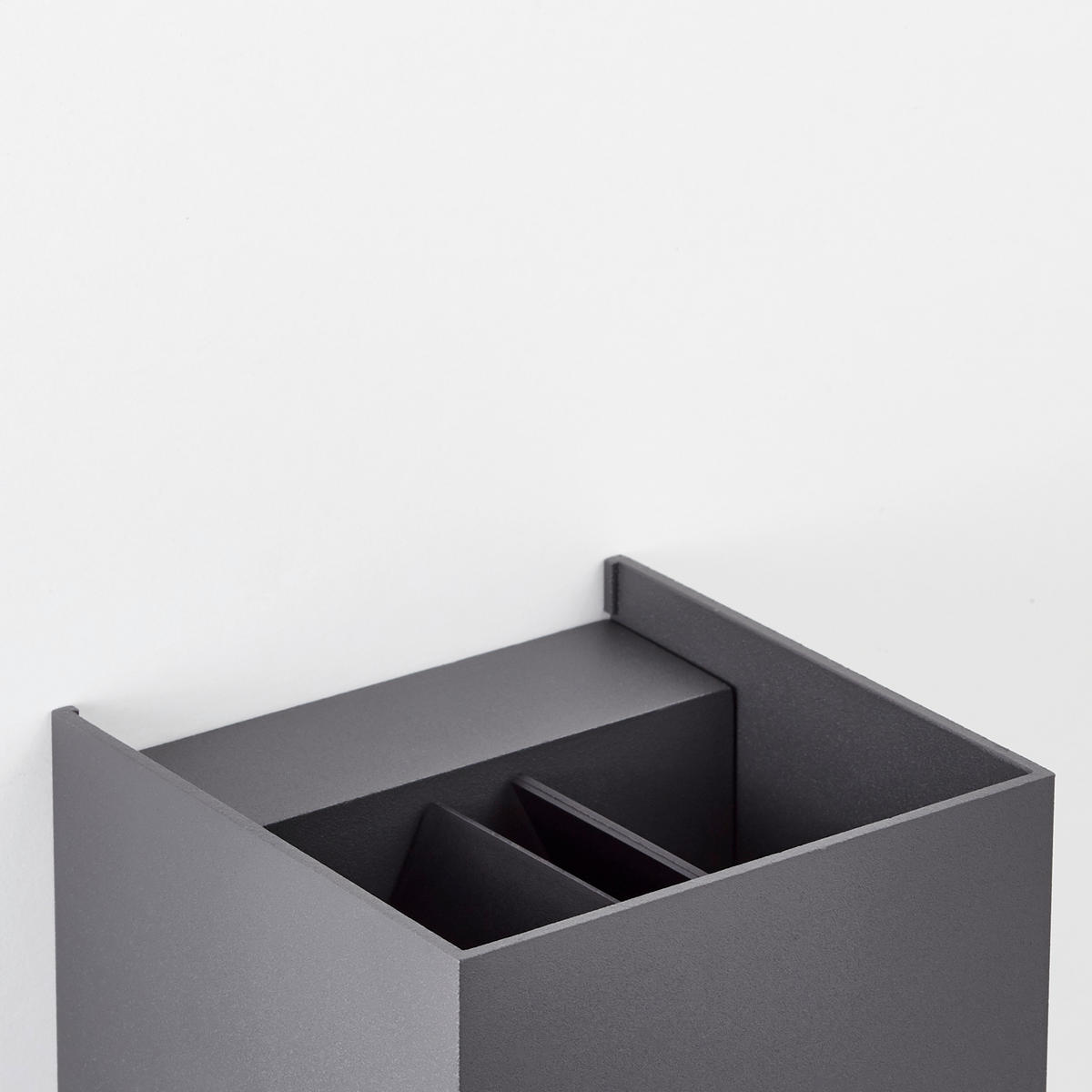WANDLEUCHTE Hilly   - Dunkelgrau, Basics, Glas/Metall (10/10/10cm) - Brilliant