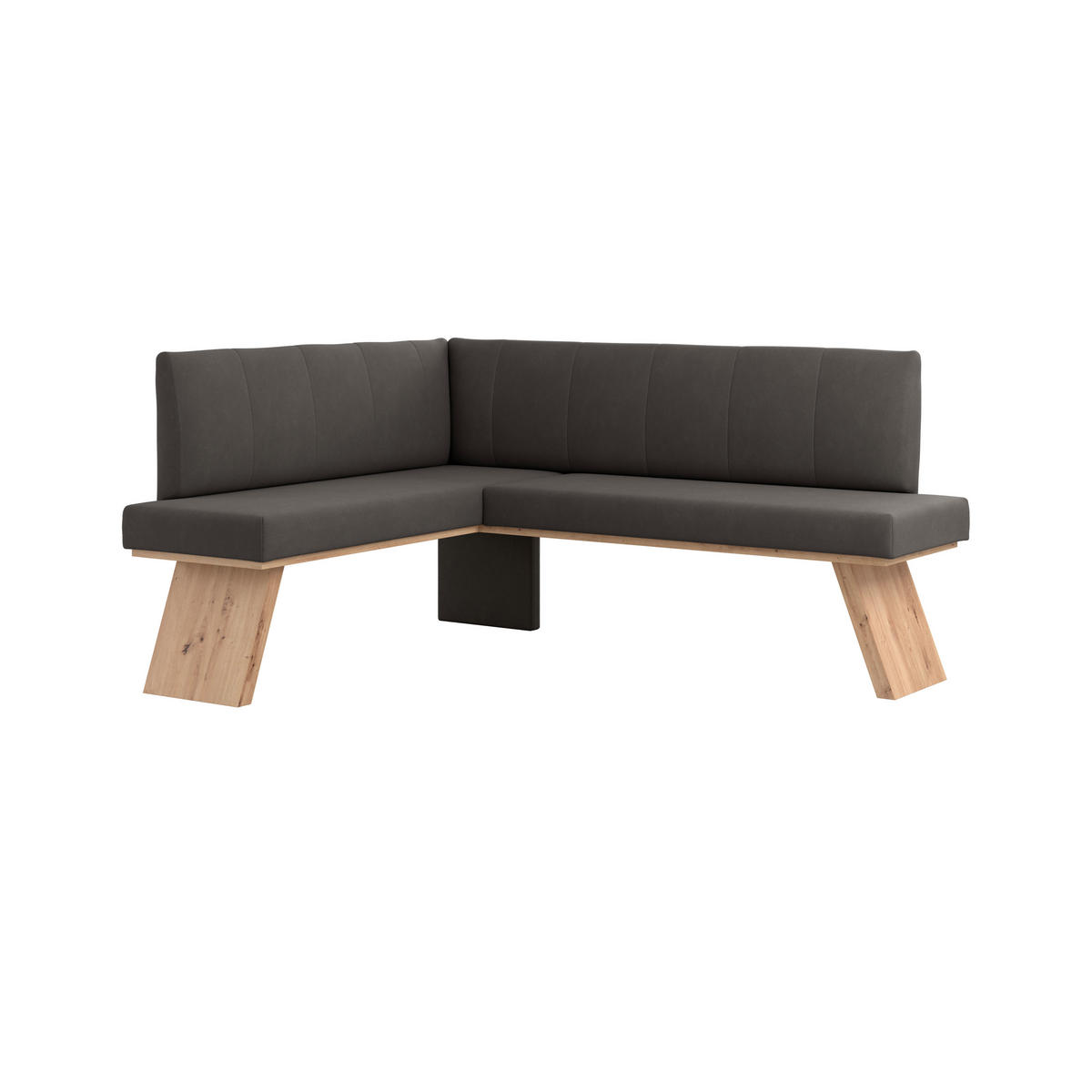 ECKBANK 150/185 cm Webstoff Anthrazit   - Eichefarben/Anthrazit, KONVENTIONELL, Textil (150/185cm) - Livetastic