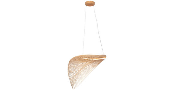 LED-HÄNGELEUCHTE 60/38/163,5 cm - Eichefarben/Naturfarben, Trend, Holzwerkstoff/Metall (60/38/163,5cm) - Novel