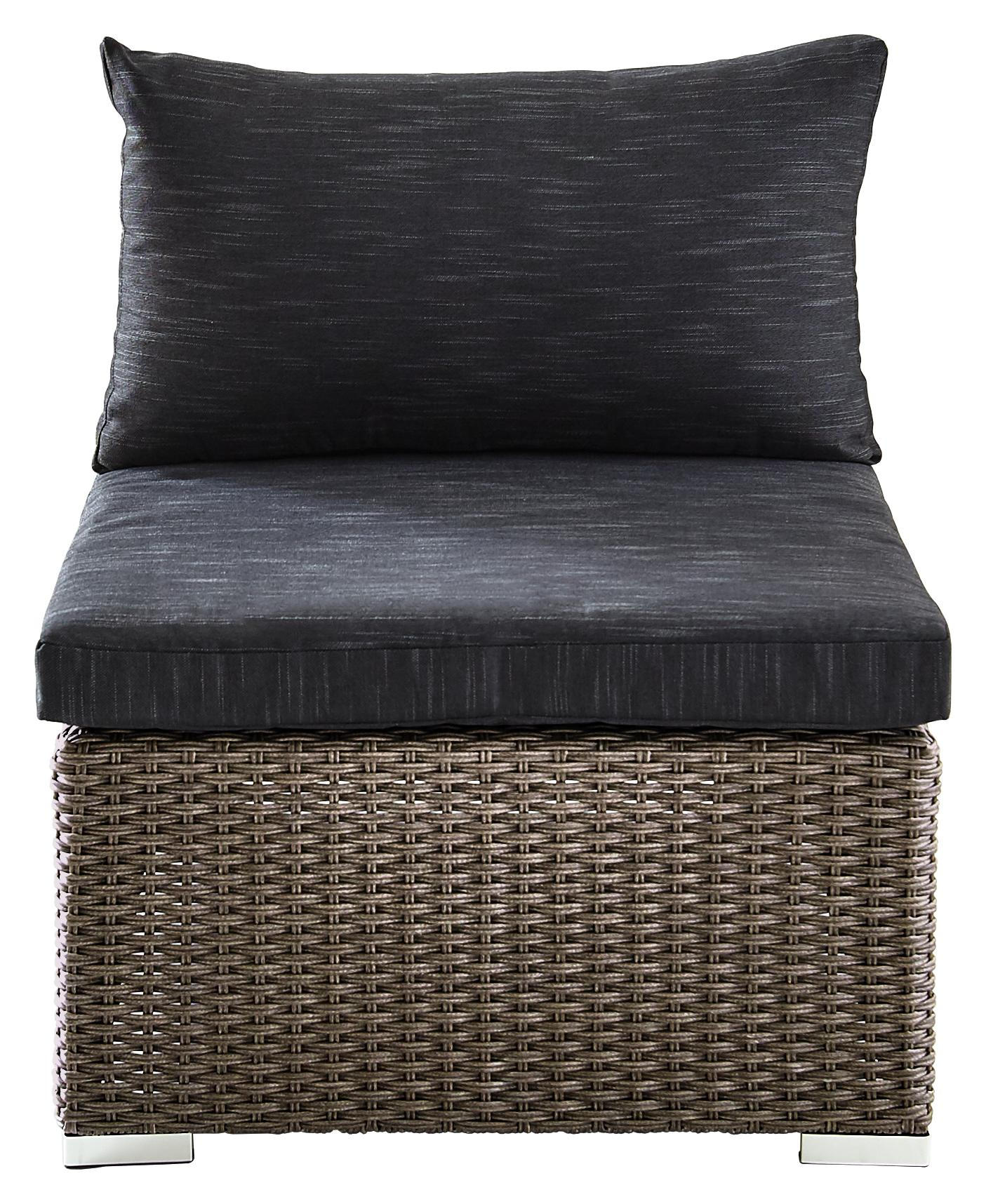 Ambia Garden LOUNGEMITTELTEIL Weiß Kunststoffgeflecht Aluminium 