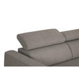 ECKSOFA in Webstoff Greige  280/205 cm  - Greige/Schwarz, Design, Textil/Metall (280/205cm) - Xora