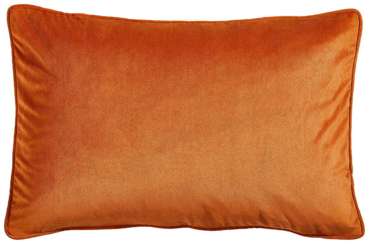 KISSENHÜLLE Zenato Samt Uni 40/60 cm  - Terracotta, Basics, Textil (40/60cm) - Ambiente