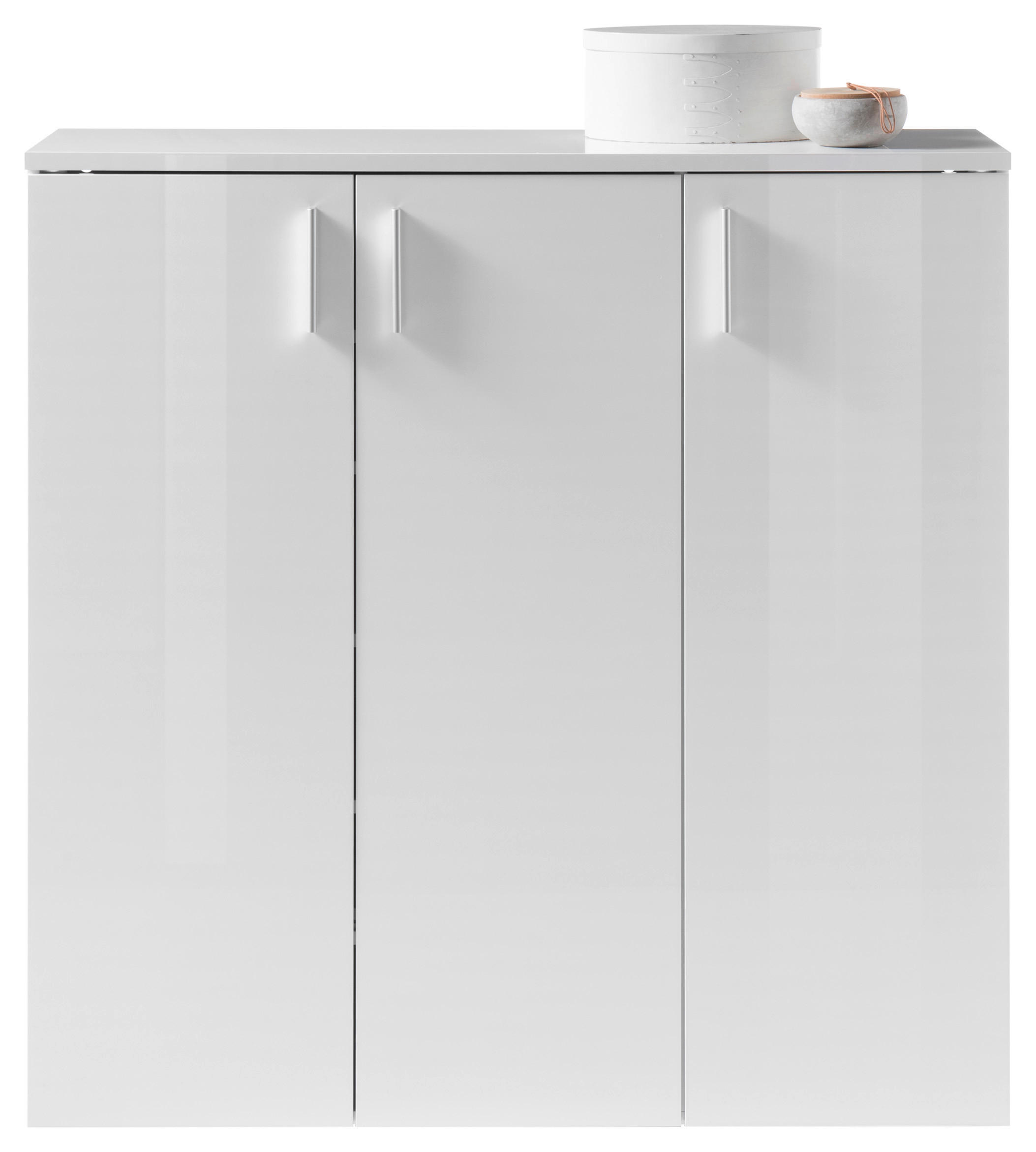 BOTNÍK, bílá, 120/120/35 cm - bílá/barvy stříbra, Moderní, kompozitní dřevo/plast (120/120/35cm) - MID.YOU