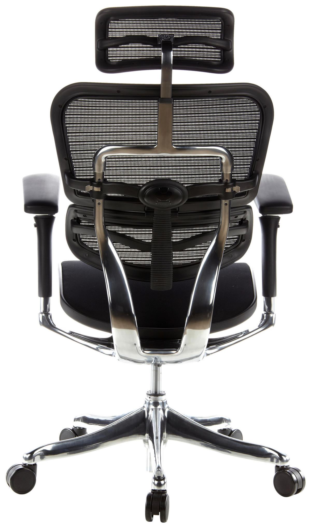 DREHSTUHL Netz Grau  - Silberfarben/Grau, MODERN, Kunststoff/Textil (65/114 - 132/60cm) - MID.YOU