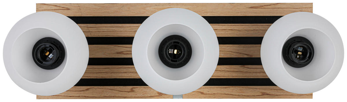 HÄNGELEUCHTE 60/16/35 cm   - Eichefarben/Schwarz, Trend, Glas/Holzwerkstoff (60/16/35cm) - Collet's Monde