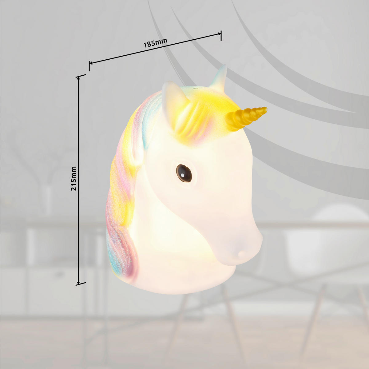 LED SVJETILJKA STOLNA DJEČJA  - višebojno, Trend, plastika (11,5/18,5/21,5cm)