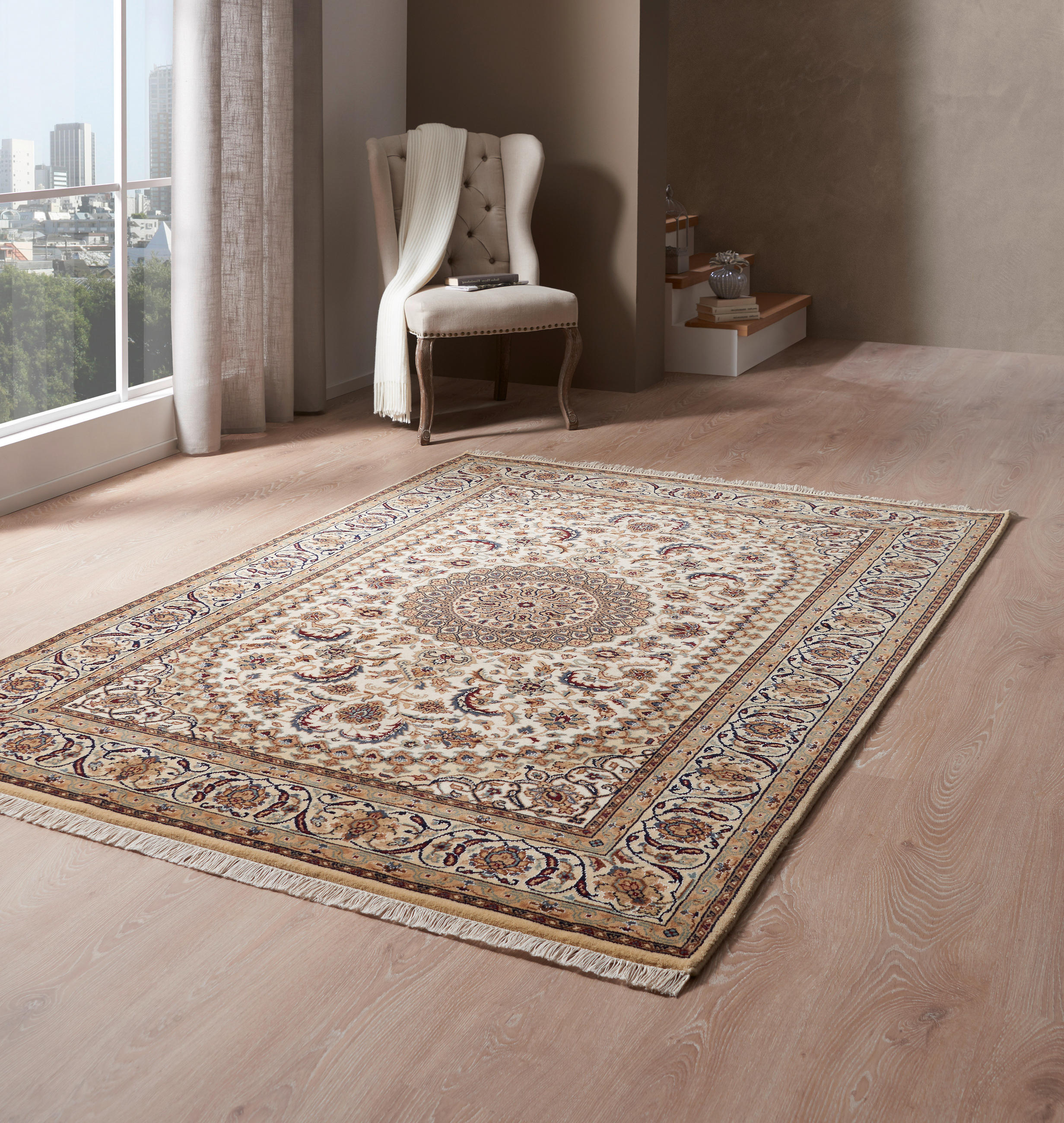 ORIENTALISK MATTA 70/140 cm Alkatif Feeling of Asia  - brun/cremefärgad, Lifestyle, textil (70/140cm) - Cazaris