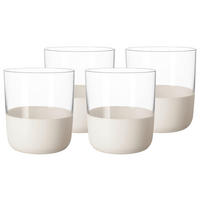 SET ČAŠA  4-dijelni   Manufacture Rock blanc  - bijela/prozirno, Konvencionalno, staklo (250ml) - Villeroy & Boch