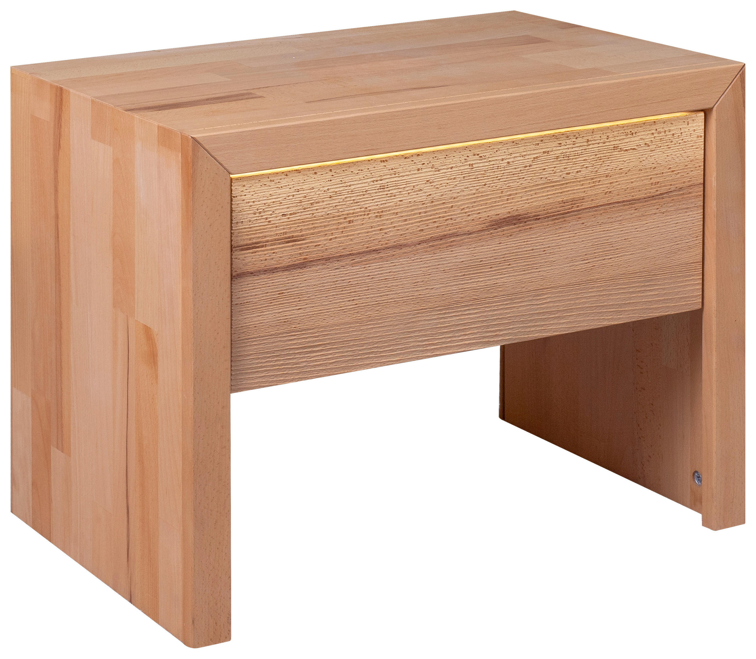 NACHTSCHRANK 60/46/41 cm Kernbuche vollmassiv  - Kernbuche, MODERN, Holz (60/46/41cm) - MID.YOU