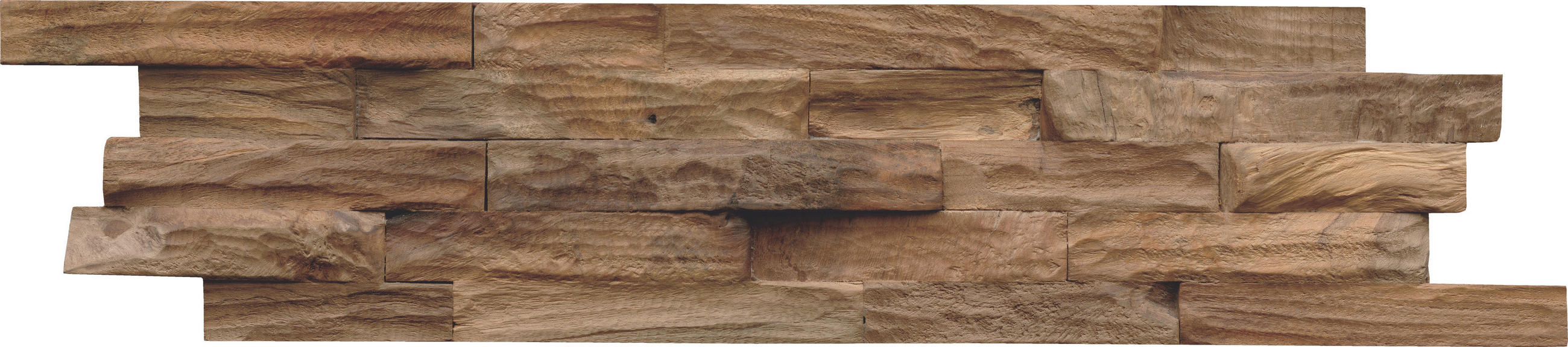 WANDVERKLEIDUNG - Braun, Basics, Holz (61/15/2cm)