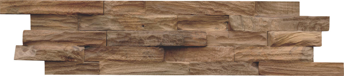WANDVERKLEIDUNG - Braun, Basics, Holz (61/15/2cm)