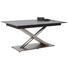 ESSTISCH in Metall, Holzwerkstoff 160(210)/100/77 cm - Edelstahlfarben/Dunkelgrau, Design, Holzwerkstoff/Metall (160(210)/100/77cm) - Dieter Knoll ESSTISCH in Metall, Holzwerkstoff 160(210)/100/77 cm - Edelstahlfarben/Dunkelgrau, Design, Holzwerkstoff/Metall (160(210)/100/77cm) - Dieter Knoll