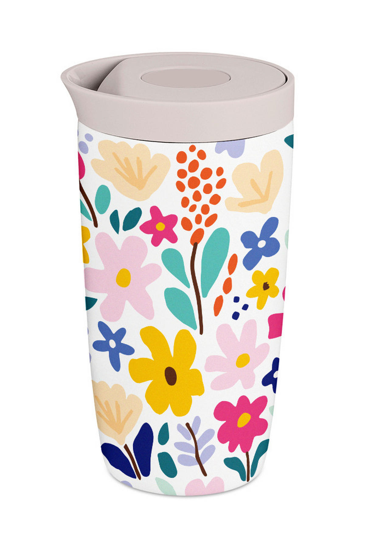 THERMOBECHER 0,35 L  - Multicolor, Basics, Metall (8,3/15cm)