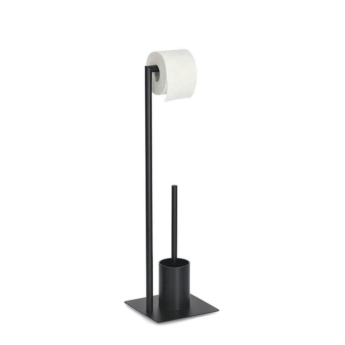 WC-BÜRSTENGARNITUR  - Schwarz, Basics, Kunststoff/Metall (20/20/70cm) - Zeller Present