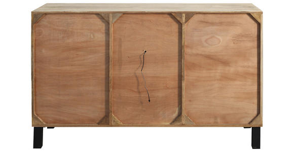 BUFFET 145/180/42 cm  in  - Graubraun/Schwarz, LIFESTYLE, Glas/Holz (145/180/42cm) - Landscape