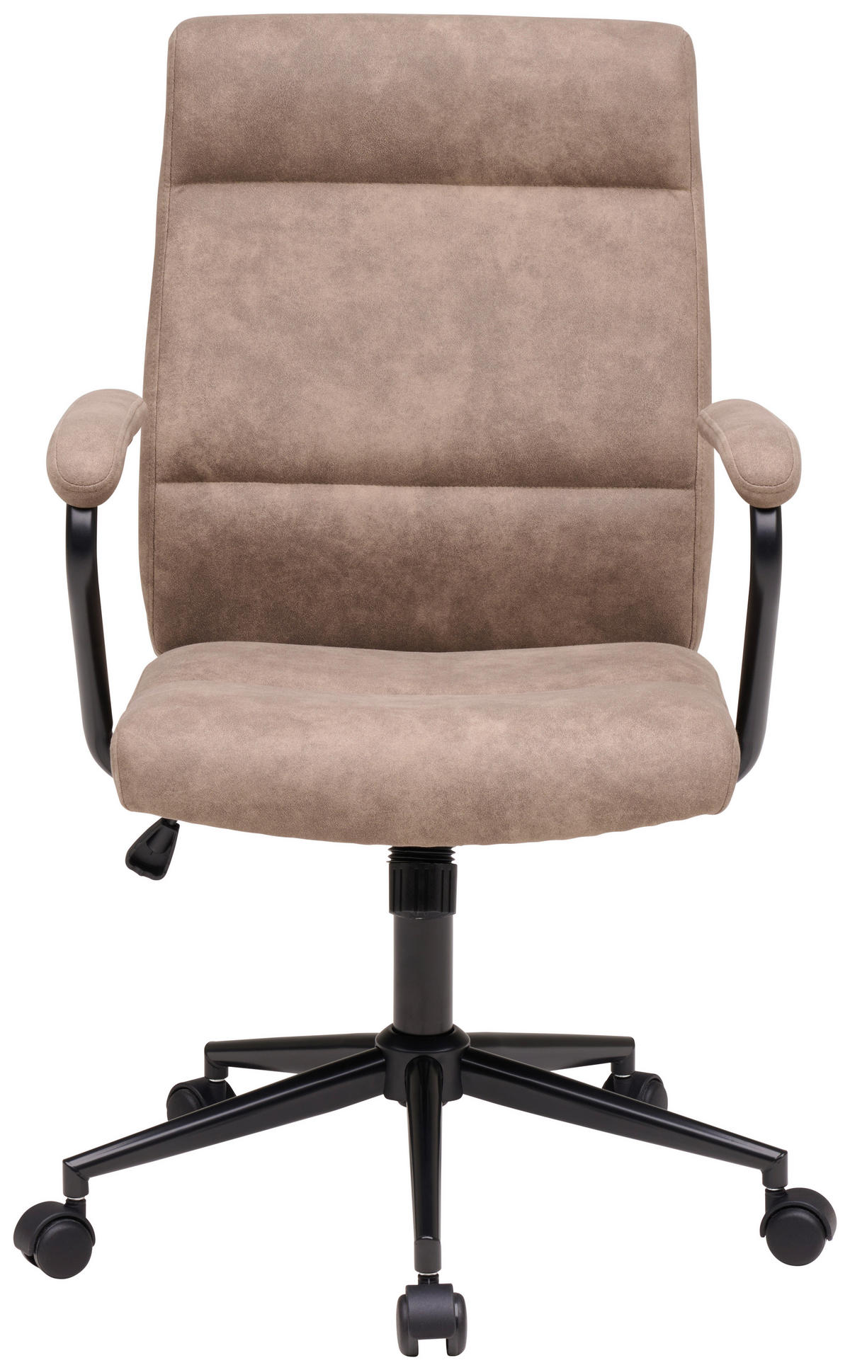 OTOČNÁ ŽIDLE, tkaná látka, černá, světle hnědá - černá/světle hnědá, Moderní, kov/textil (60/99-109/64cm) - MID.YOU